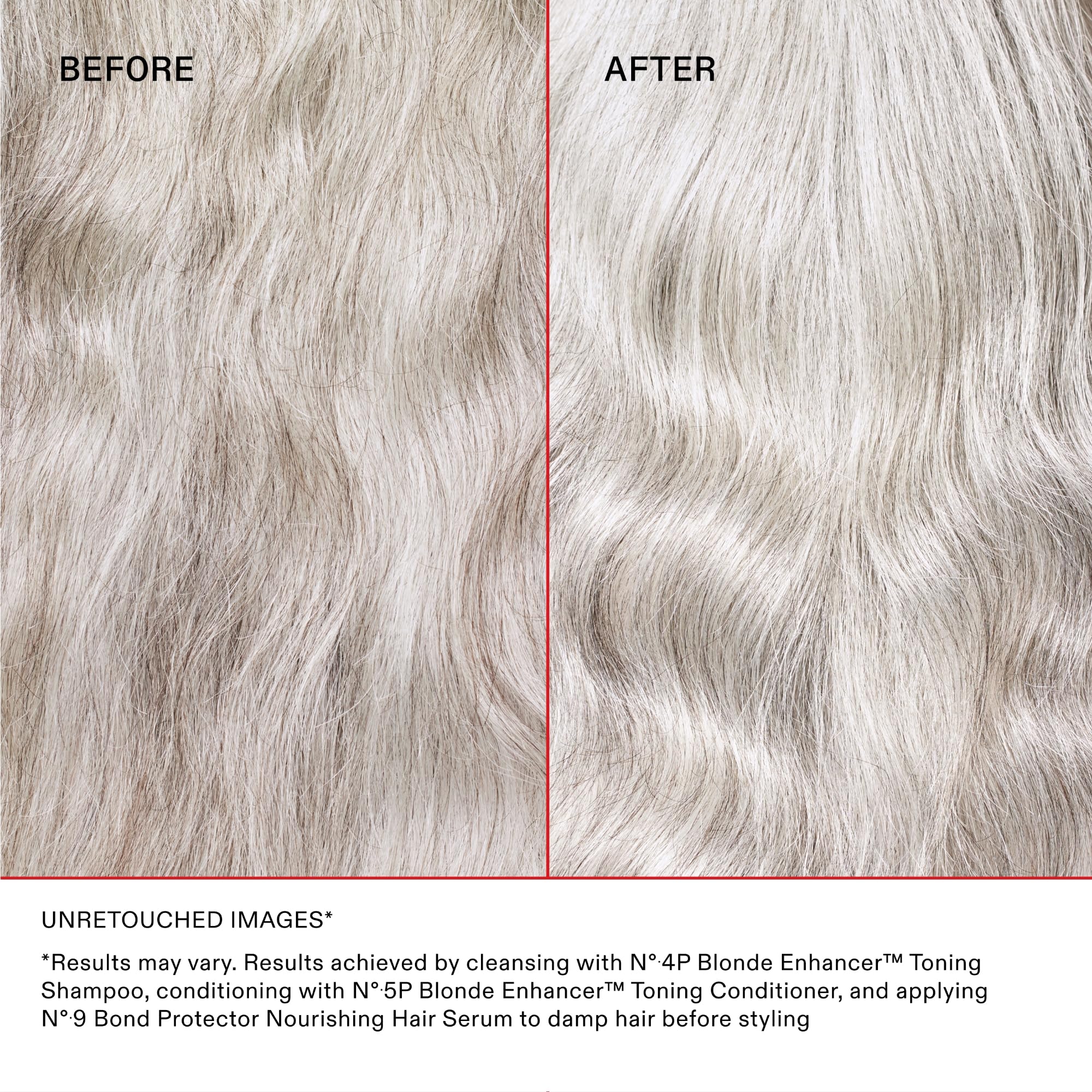 Olaplex Nº.4P foaming in hand to show gentle cleansing action