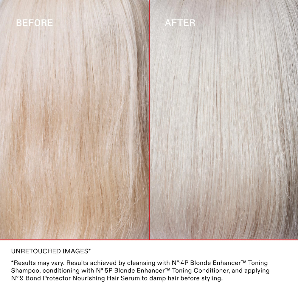 Olaplex Nº.4P next to ruler showing 250 mL bottle size