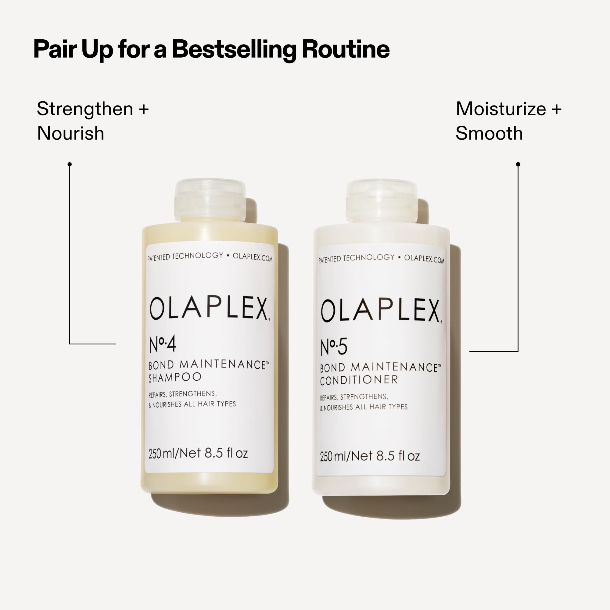 Comb passing through hair after Olaplex No.5 use to illustrate easier detangling benefit