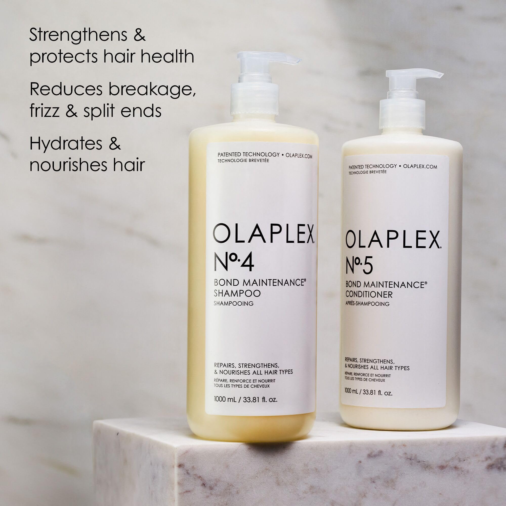 Olaplex Nº.5 ingredients label panel showing panthenol and glycerin benefits