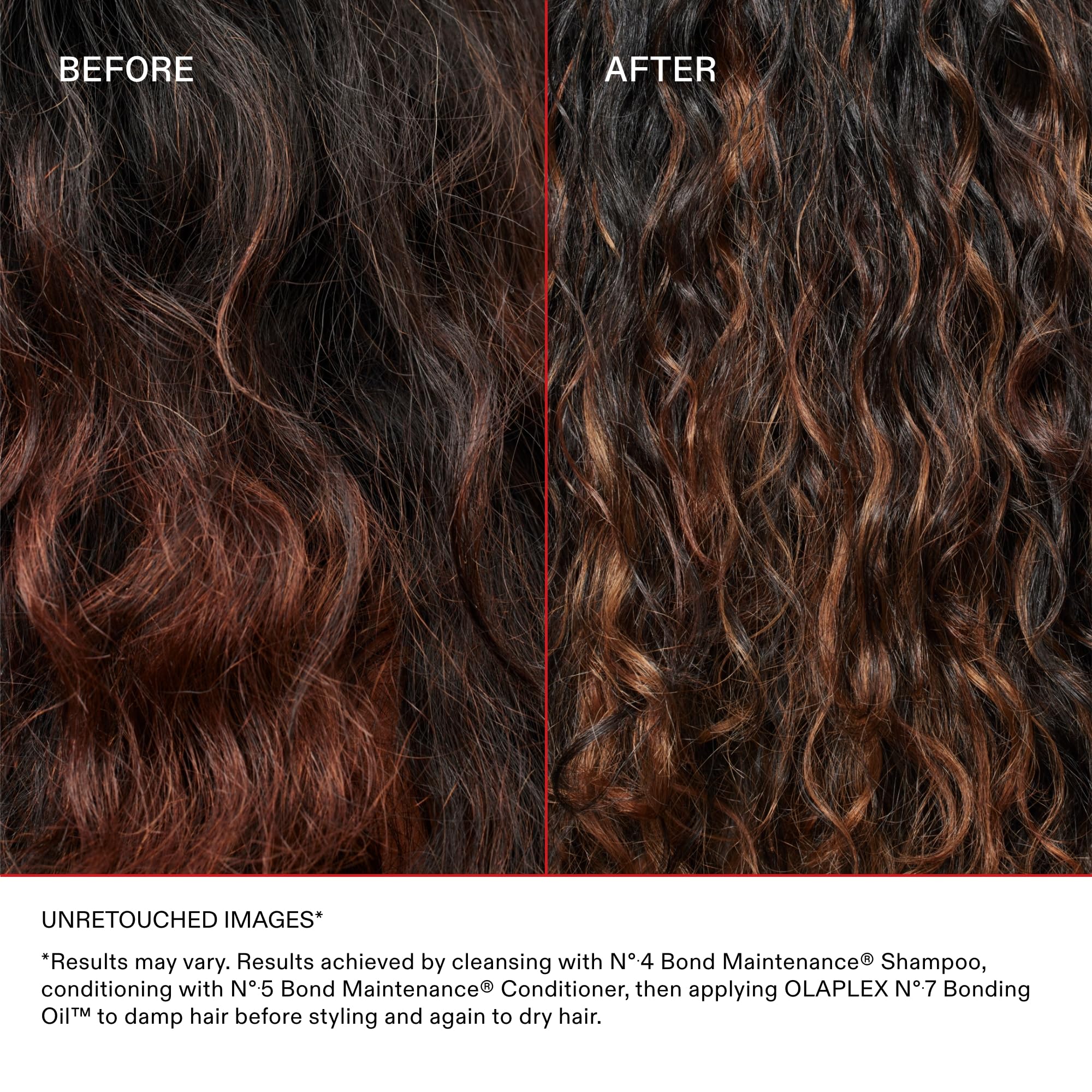 stylist applying Olaplex No.7 during heat styling demonstrating protection benefit