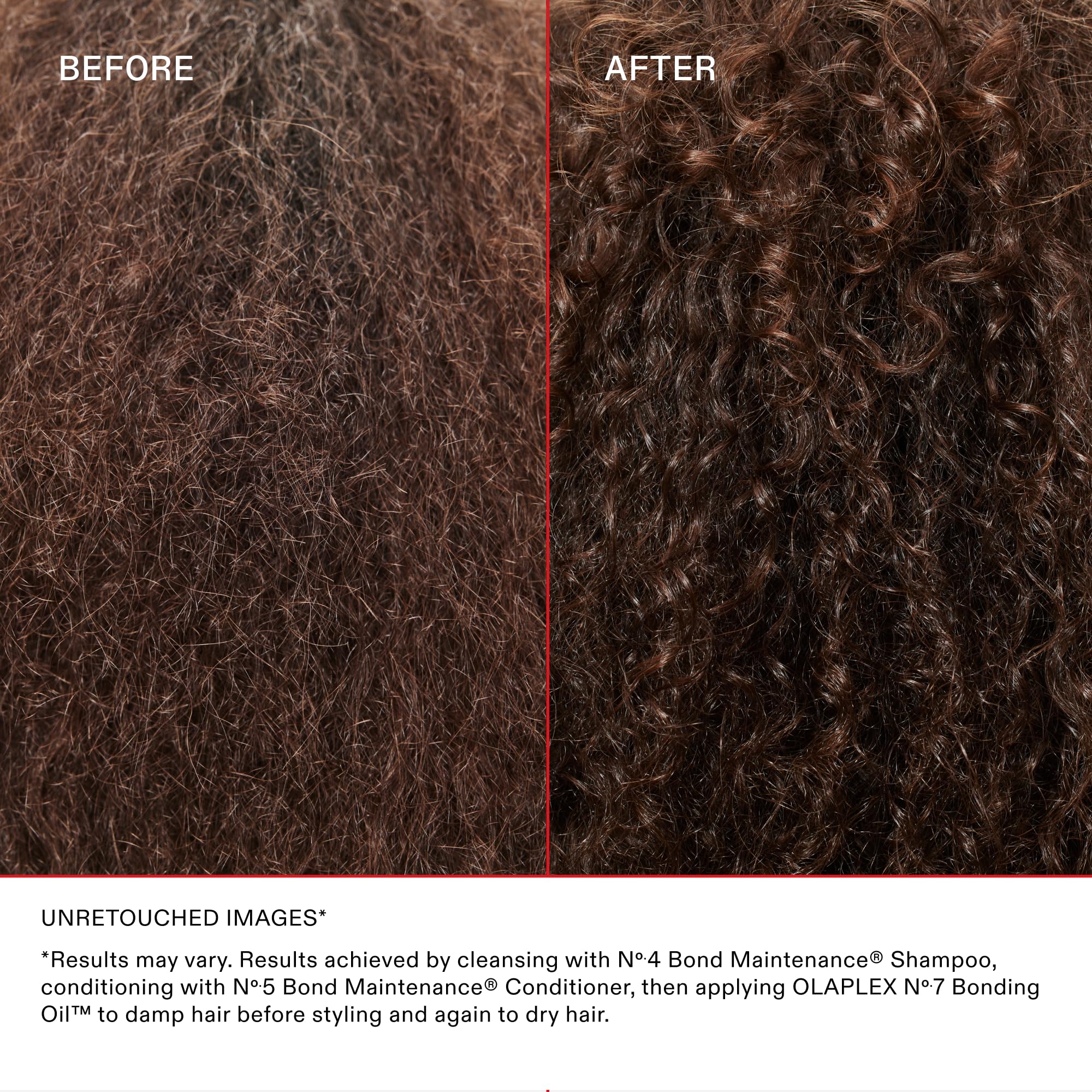 Olaplex product textures dispensed to show cream and oil for smoothing benefits