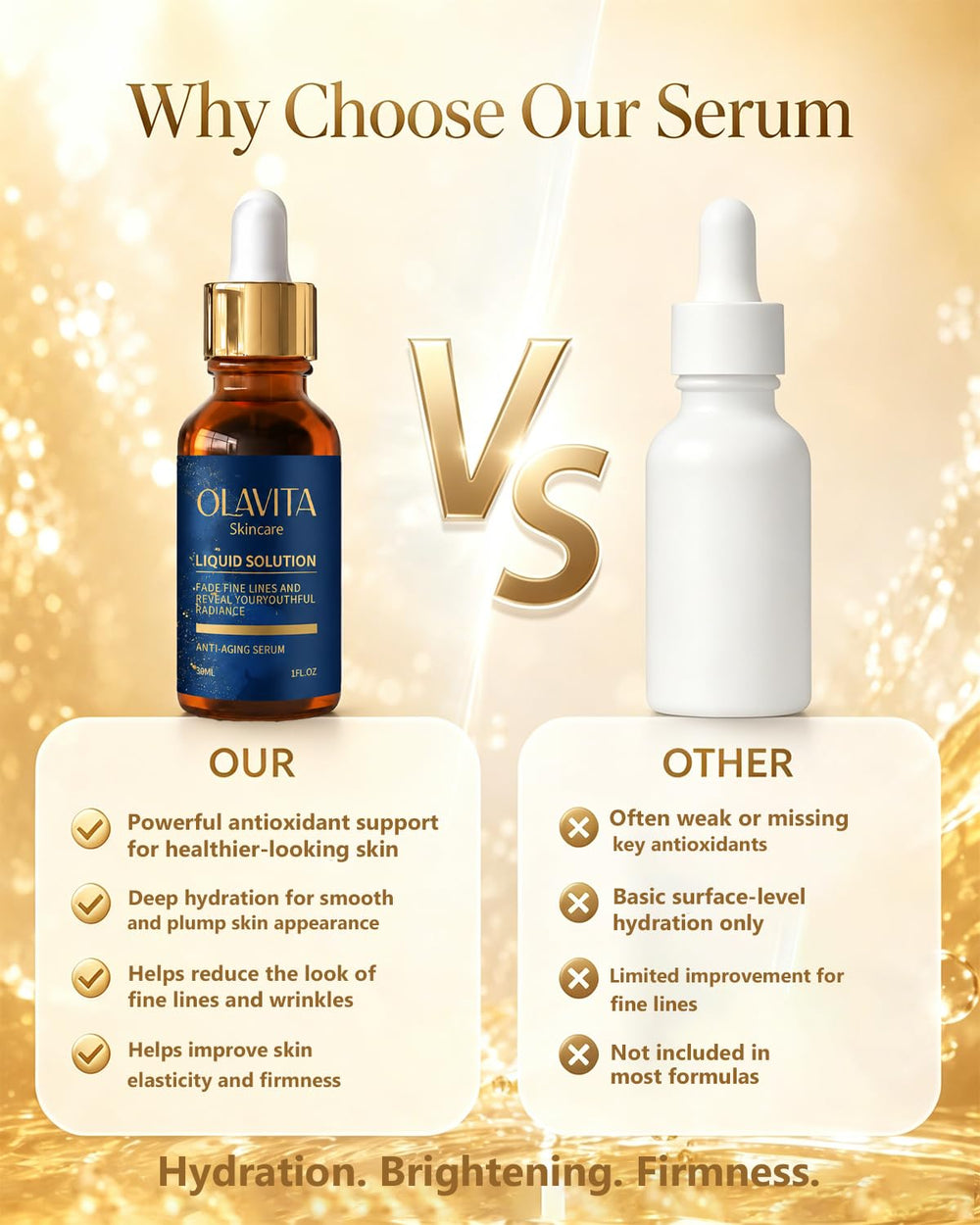 Olavita Skincare applied to cheek showing even coverage and smoothing