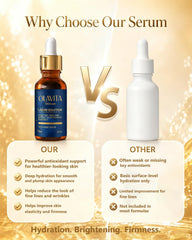 Olavita Skincare applied to cheek showing even coverage and smoothing