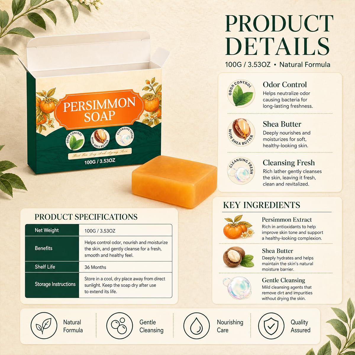 Olavita Serum soap rich foam on hand for effective gentle cleansing