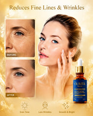 Olavita Skincare droplet on hand displaying silky texture and hydration