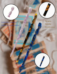 Olawyrae hair stick securing a bun demonstrating secure hold