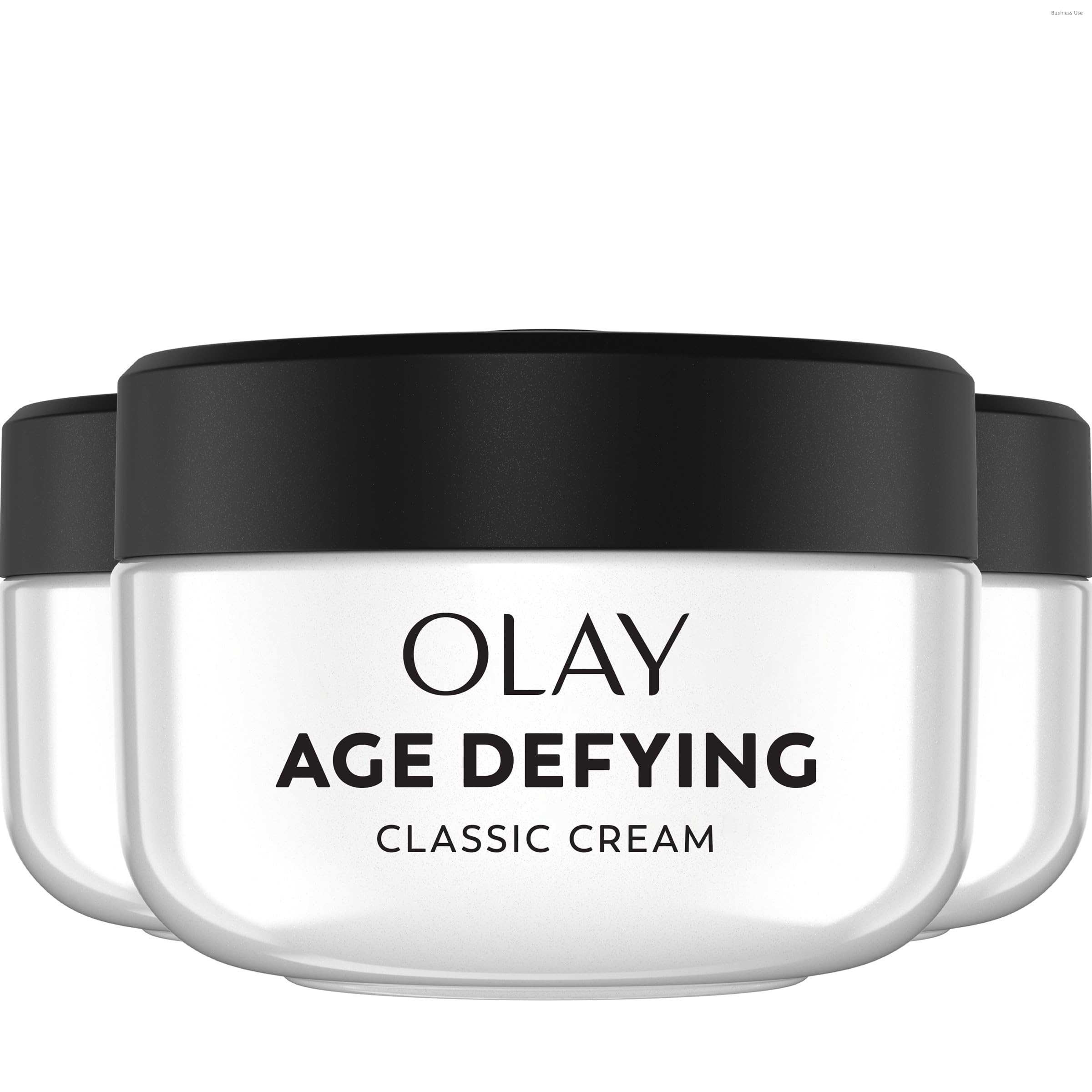 Procter & Gamble Olay jar front packaging showing product benefits