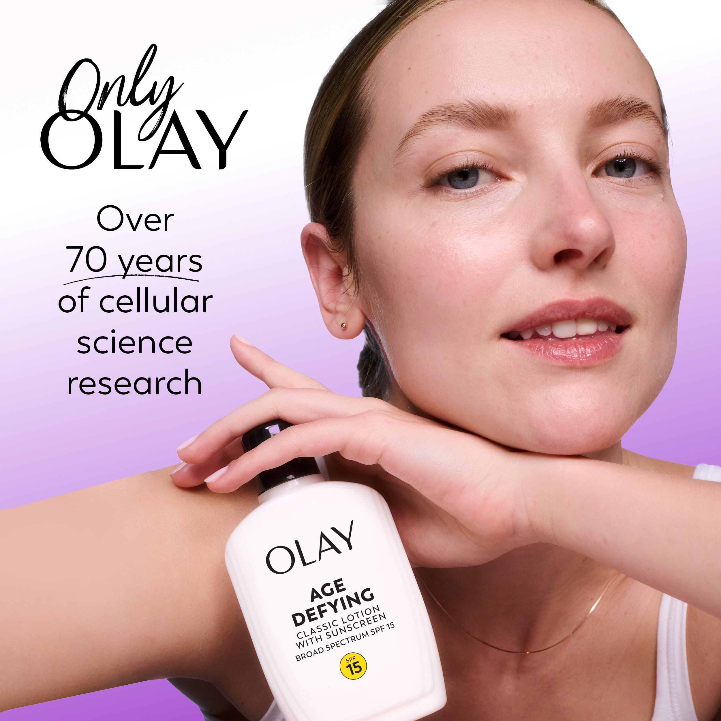 Procter & Gamble Olay before and after skin texture showing smoothing benefit