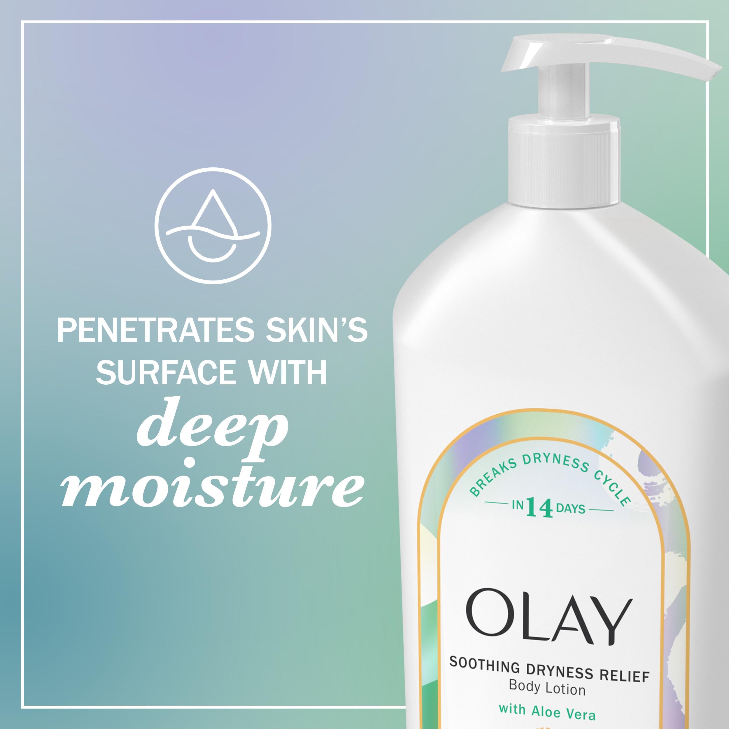 Applying Olay lotion to forearm for deep hydration and quick absorption