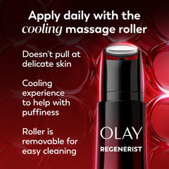 Olay back label close-up showing ingredients and application directions clearly