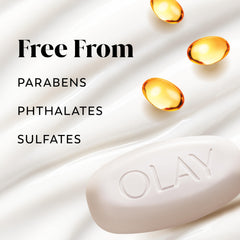 Olay beauty bar ingredient highlights shea butter for nourishing skin conditioning