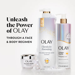 Olay before and after texture comparison showing improved skin smoothness