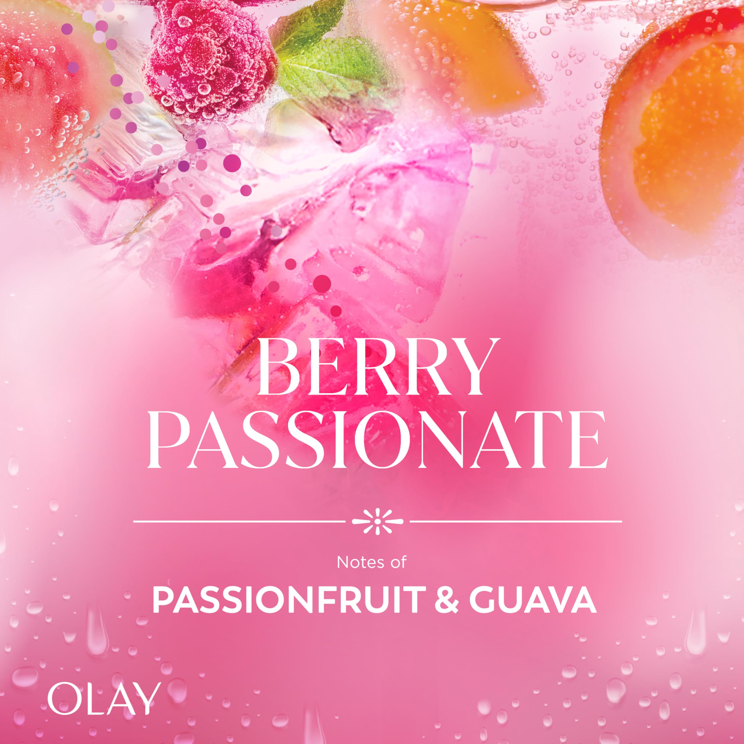 Olay rich lather on loofah demonstrating full-coverage wash and soft skin benefit