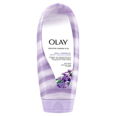 Olay front bottle showing label and 18 fl oz size for easy selection