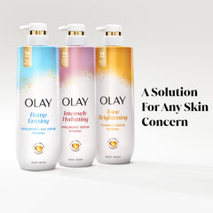 Olay ingredients label closeup highlighting niacinamide and lipids