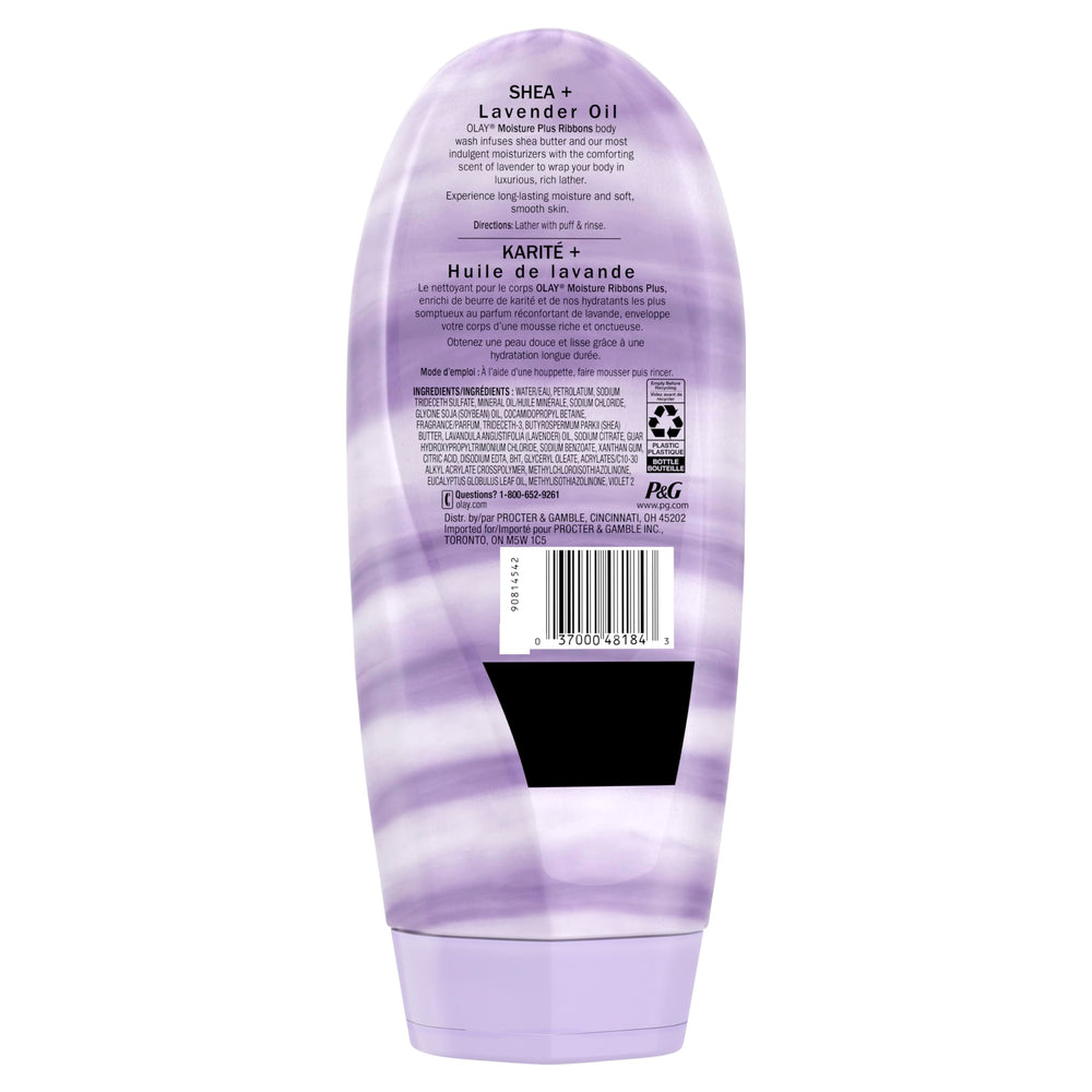 Detailed shot of Olay label and ingredient panel for informed ingredient review