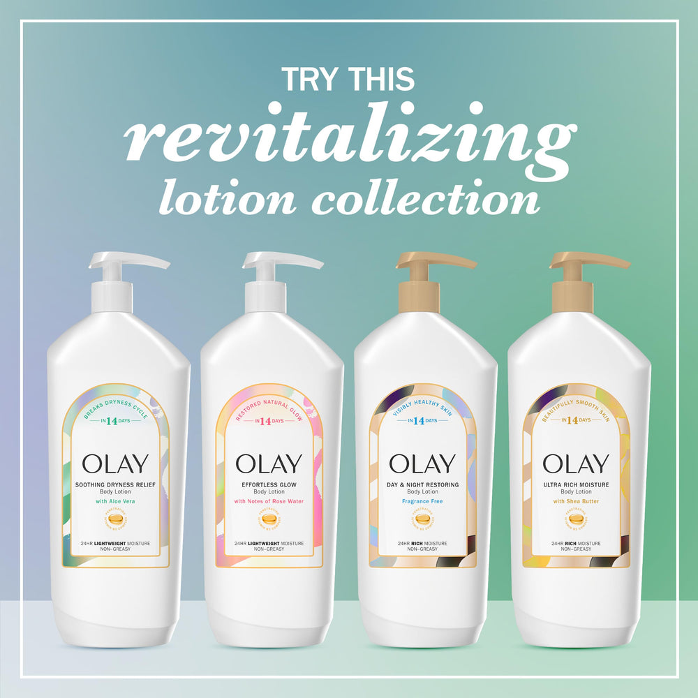 Olay bottle styled on bathroom shelf for daily routine and convenience