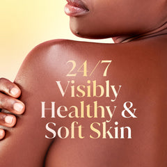 Olay creamy lather foam on hand demonstrating rich texture and gentle cleanse
