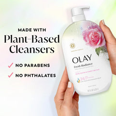 Olay label close-up showing Vitamin B3 and antioxidant blend
