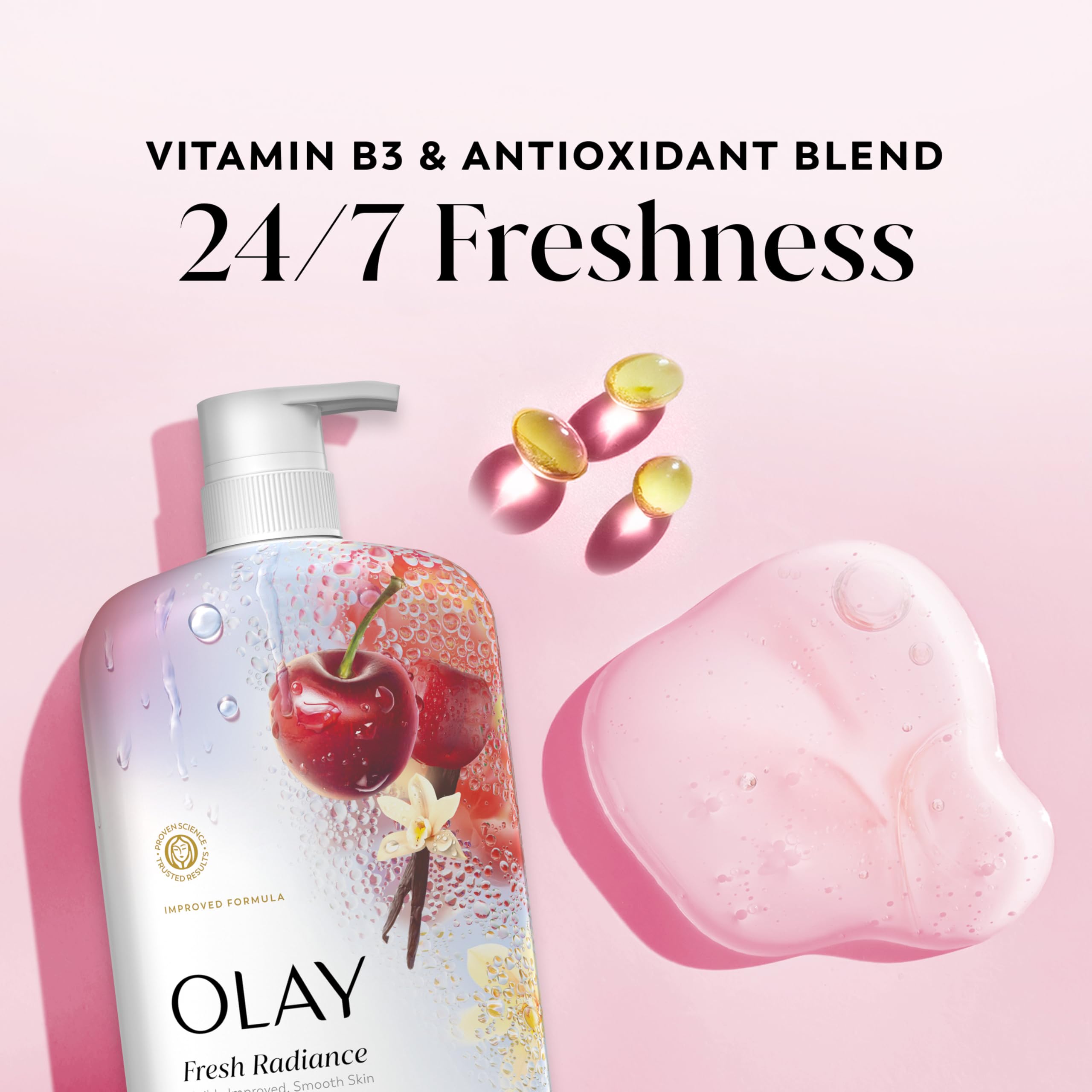 Olay fresh radiance rich lather closeup demonstrating creamy foam for gentle cleansing