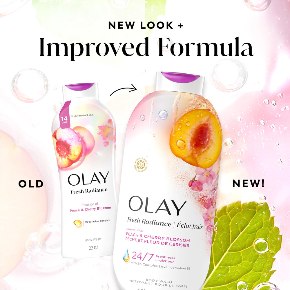 Olay in a bathroom lifestyle scene conveying fresh, relaxing showers