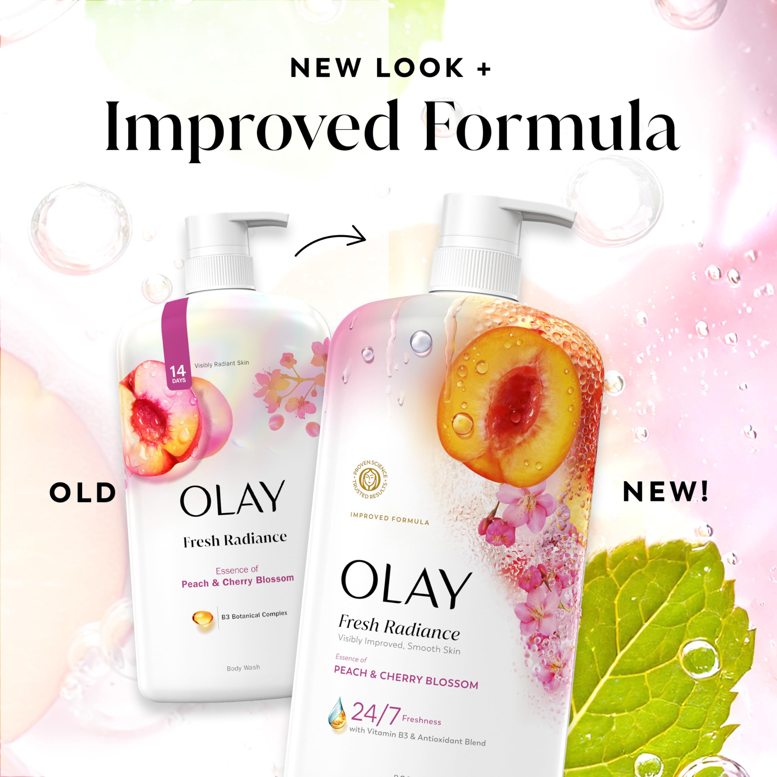 Bathroom styling with Olay bottle showing routine-friendly placement