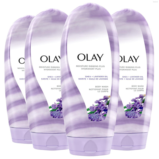 Olay bottle front view showing label and moisturizing benefits