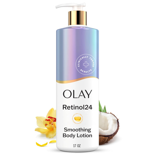 Olay front packaging 17 oz showing bottle and branding for reliable daily hydration