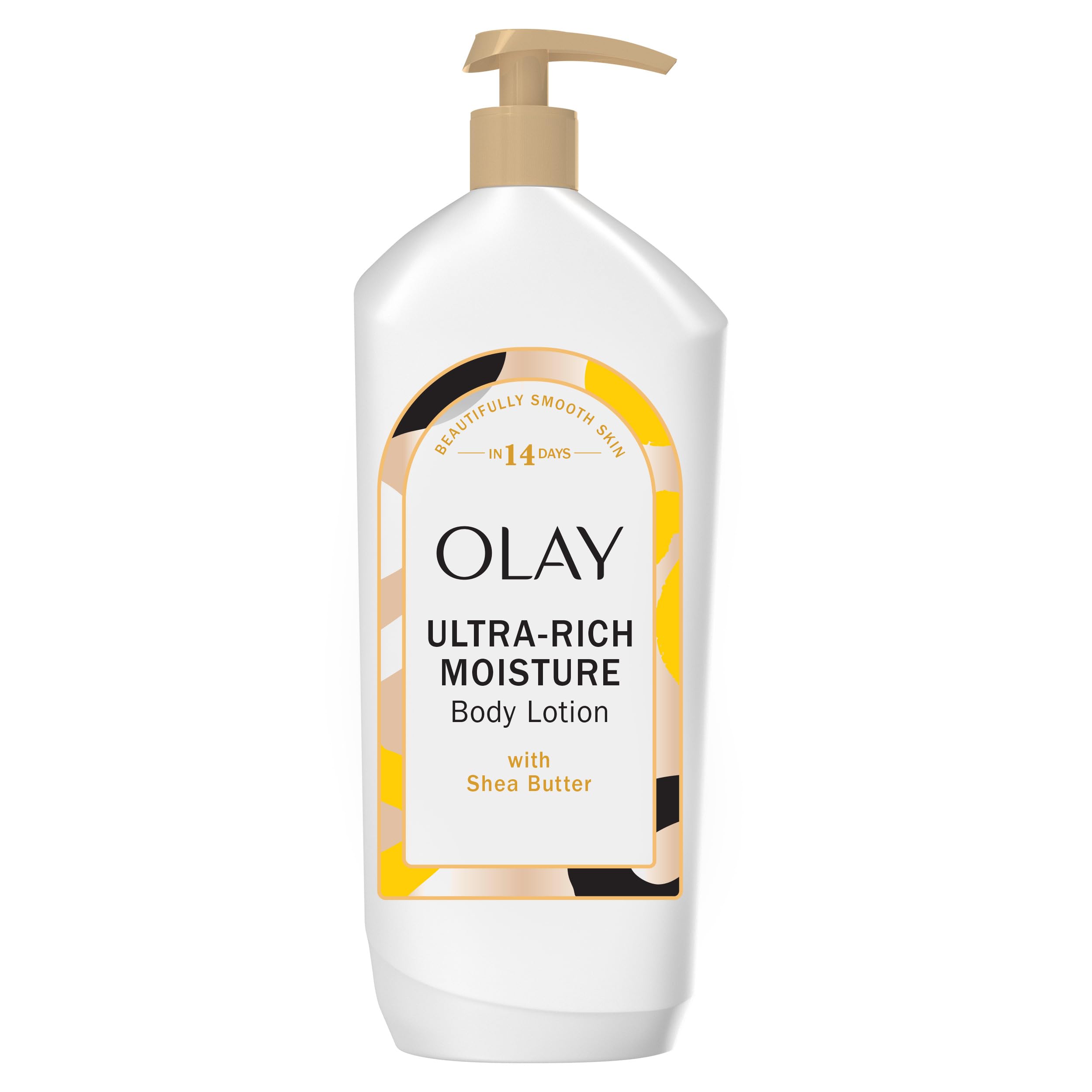Olay front packaging showing 18 fl oz bottle and rich moisture benefit