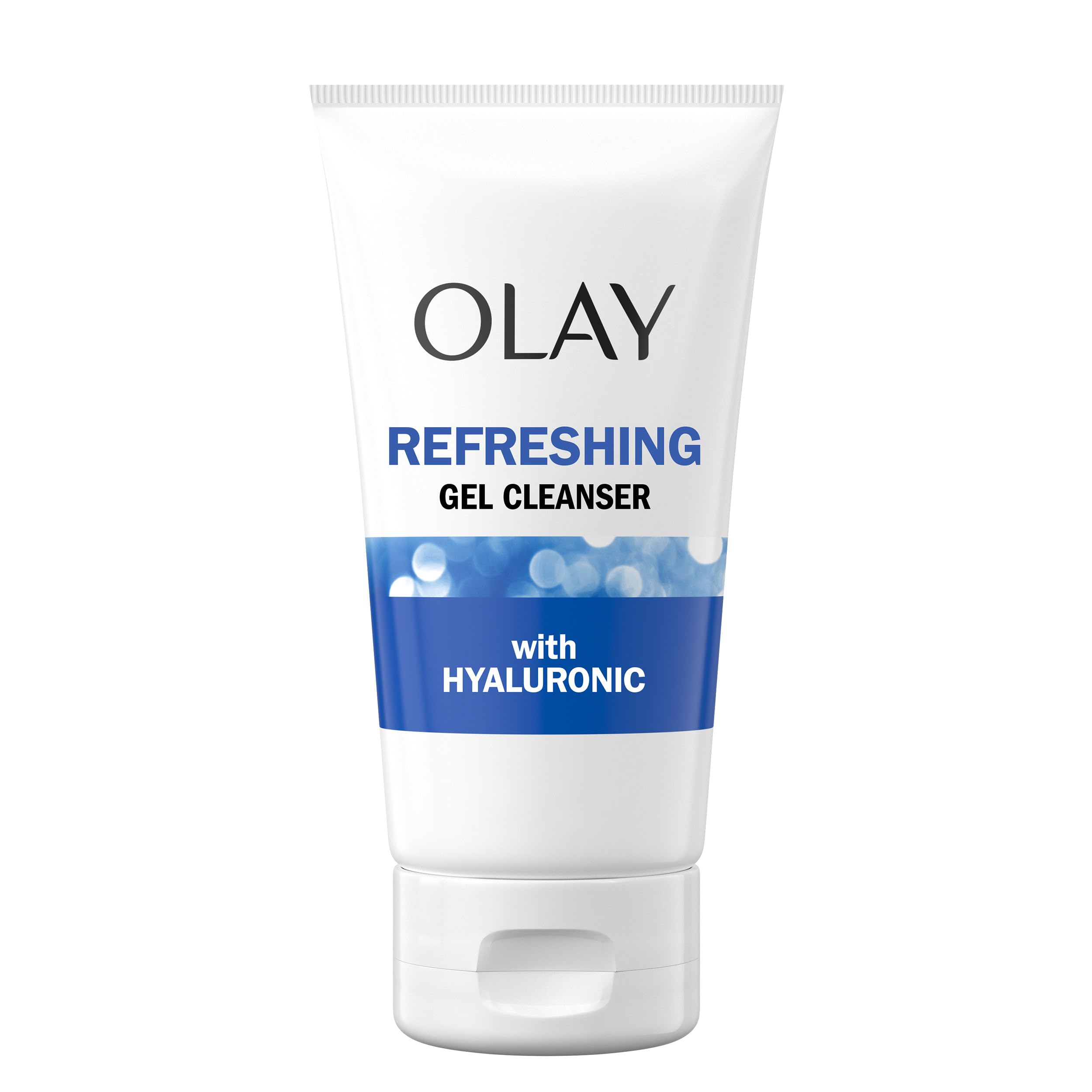 Olay product on towel conveying clean skincare ritual