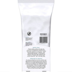 Olay close-up of wipe texture displaying lift-and-lock fibers for thorough cleansing