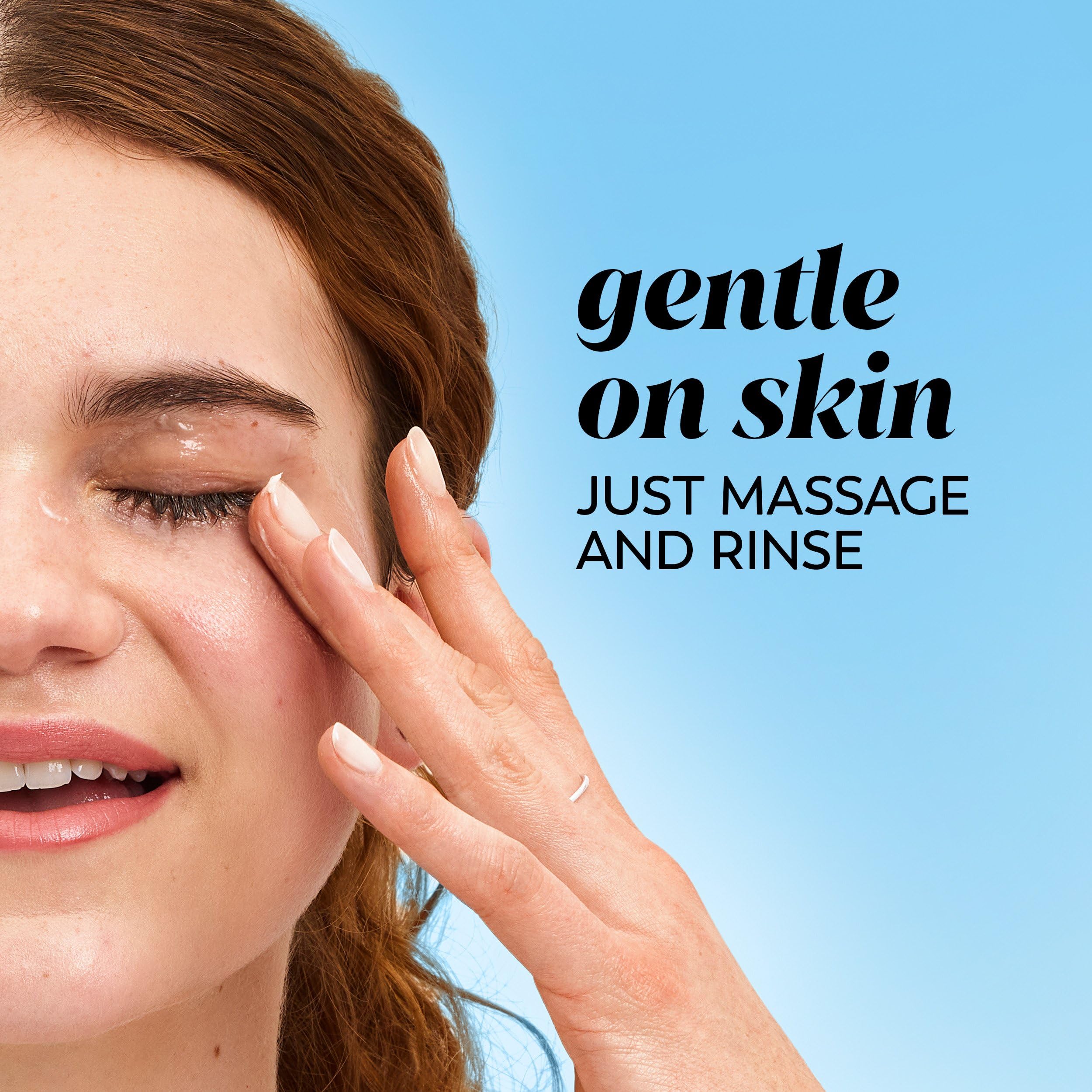 Olay balm on palm demonstrating spreadability for easy removal