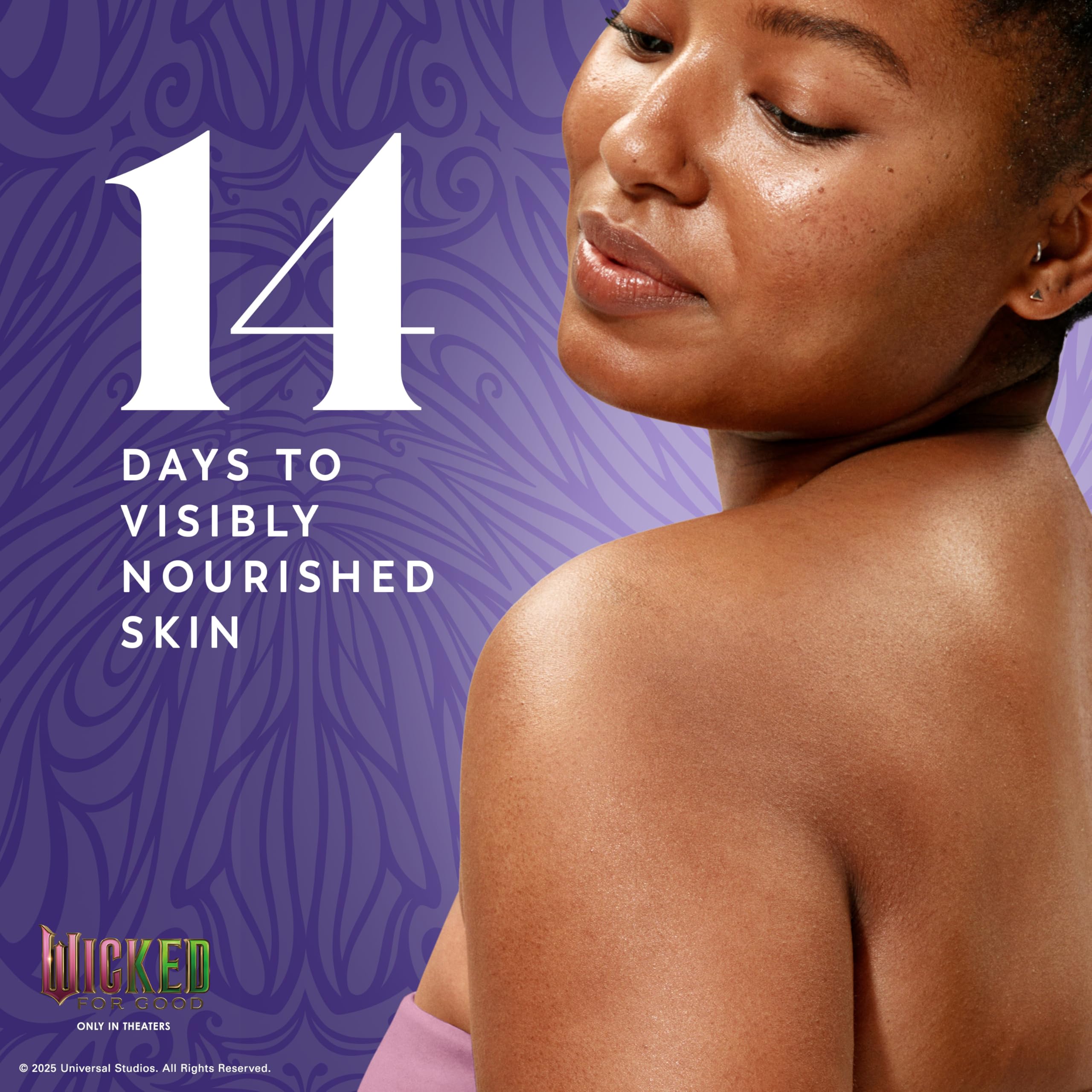 Olay in-shower use demonstrating lather on skin for immediate moisturization