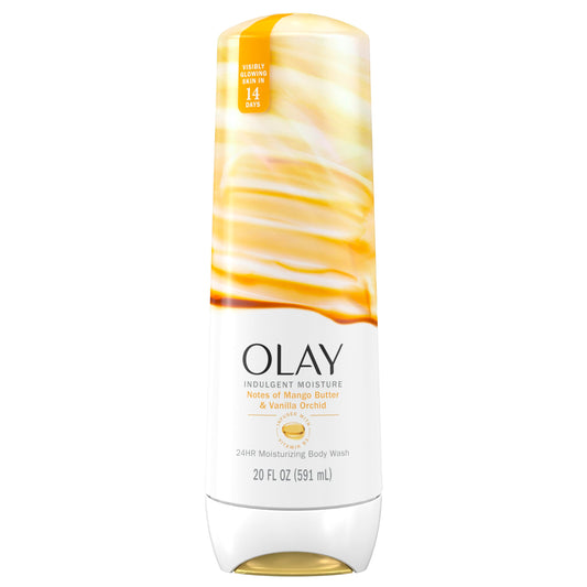 Olay bottle front view showing scent and hydration benefit