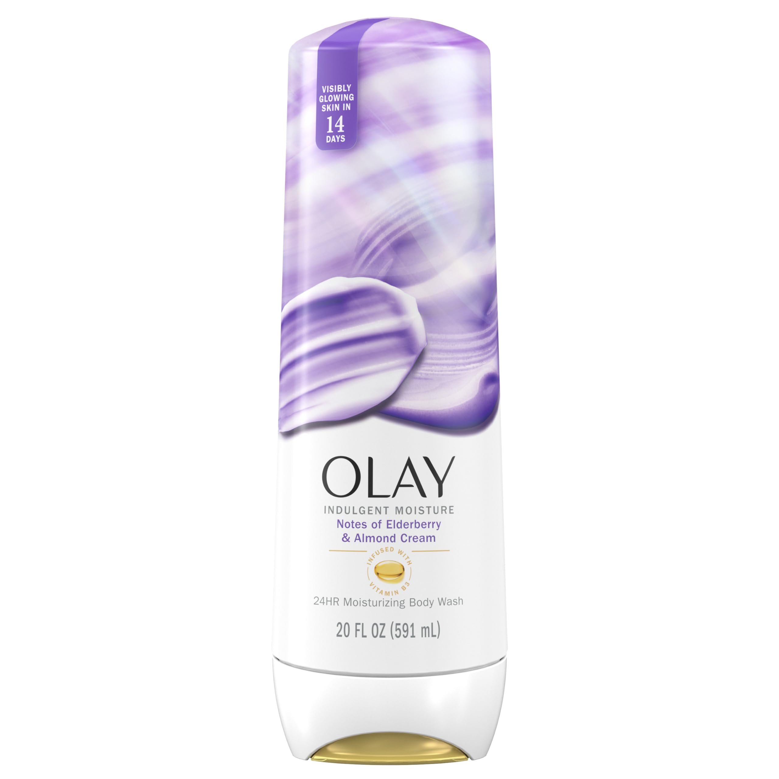 Olay front packaging showing indulgent moisture and benefits