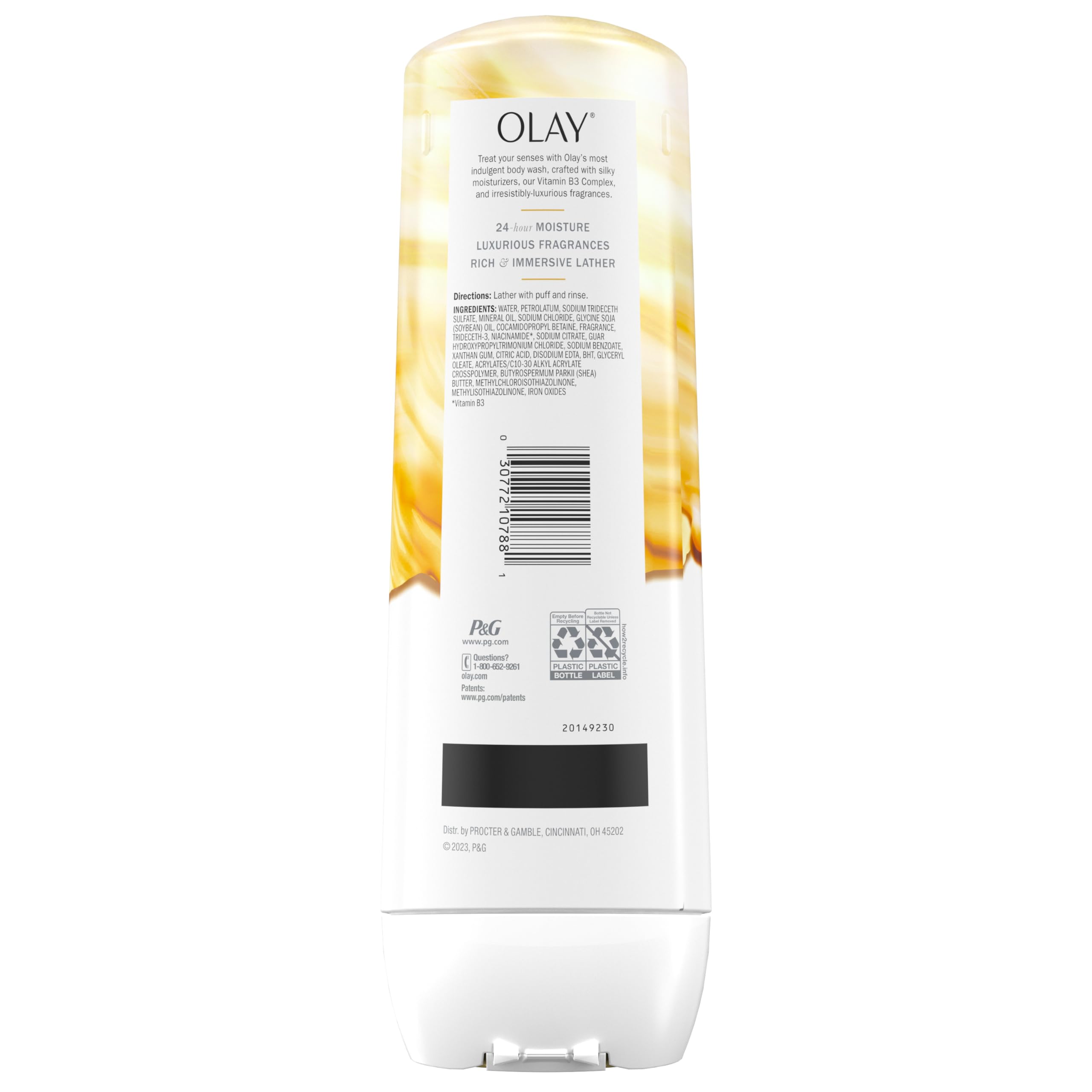 Olay bottle on bathroom shelf staged to suggest a spa-like routine