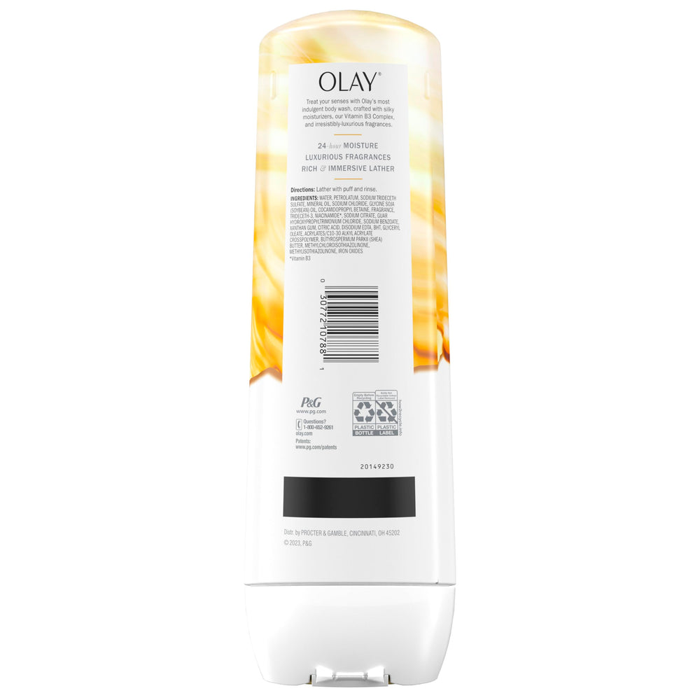 Olay bottle on bathroom shelf staged to suggest a spa-like routine