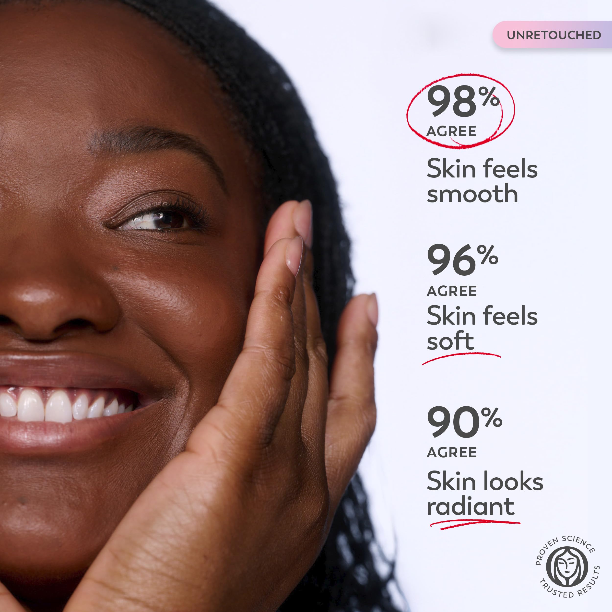 Olay ingredient bottle with niacinamide visualizing brightening and tone benefits