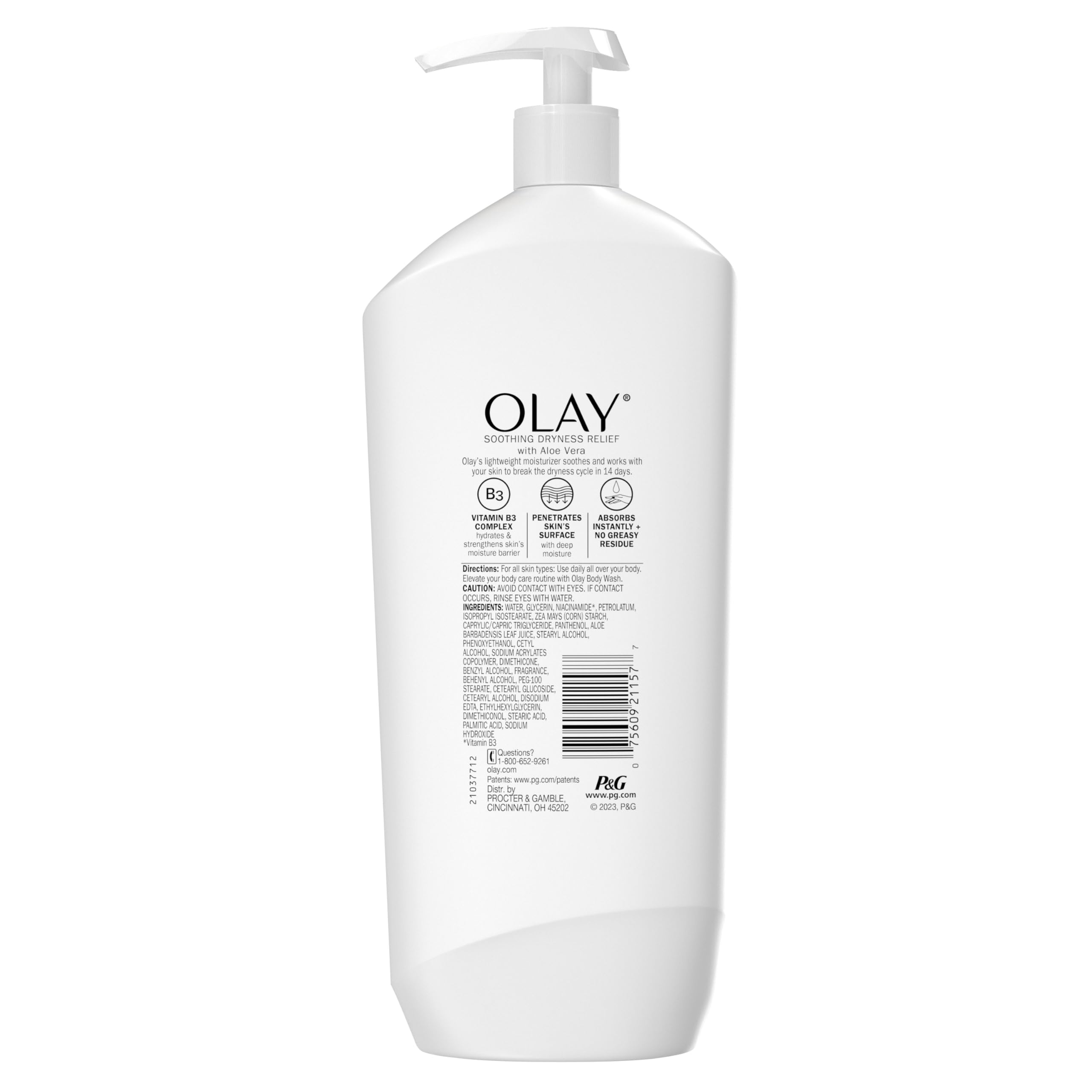 Graphic highlighting Olay vitamin B3 complex supporting moisture barrier