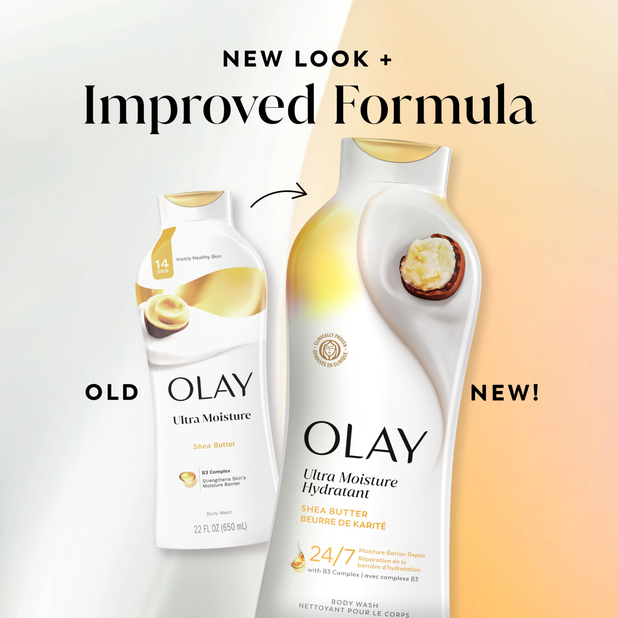 Olay label ingredients panel spotlight showing formulation and ingredient transparency