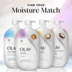 Olay product styled on bathroom shelf conveying premium routine and shelf-ready presentation