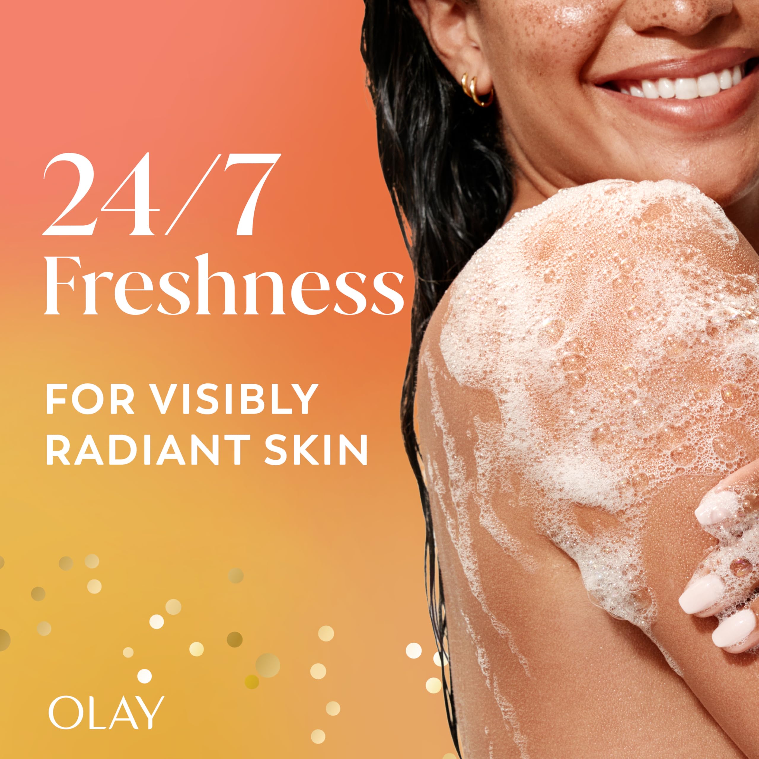Olay creamy foam texture demonstrating gentle lather and soft skin feel