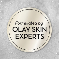 Olay creamy lather texture close-up demonstrating rich moisturizing foam