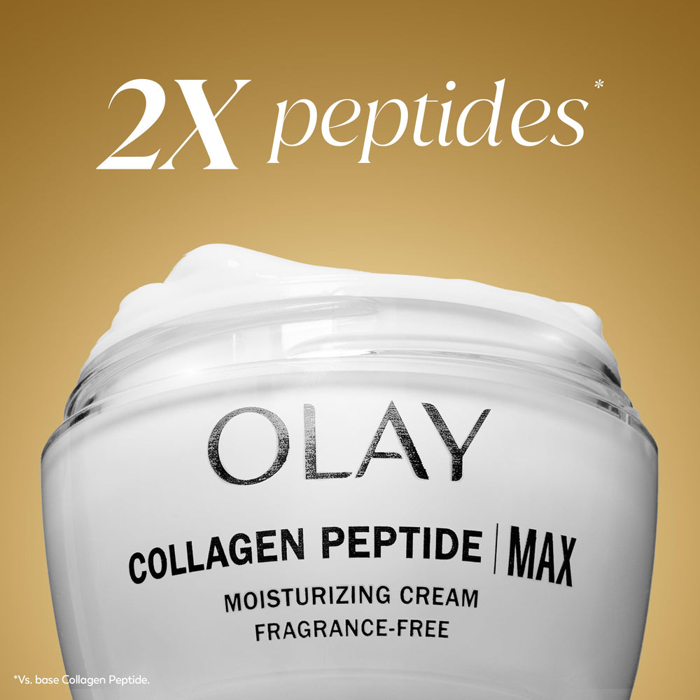 Olay jar on bathroom counter in evening routine to show daily skincare use