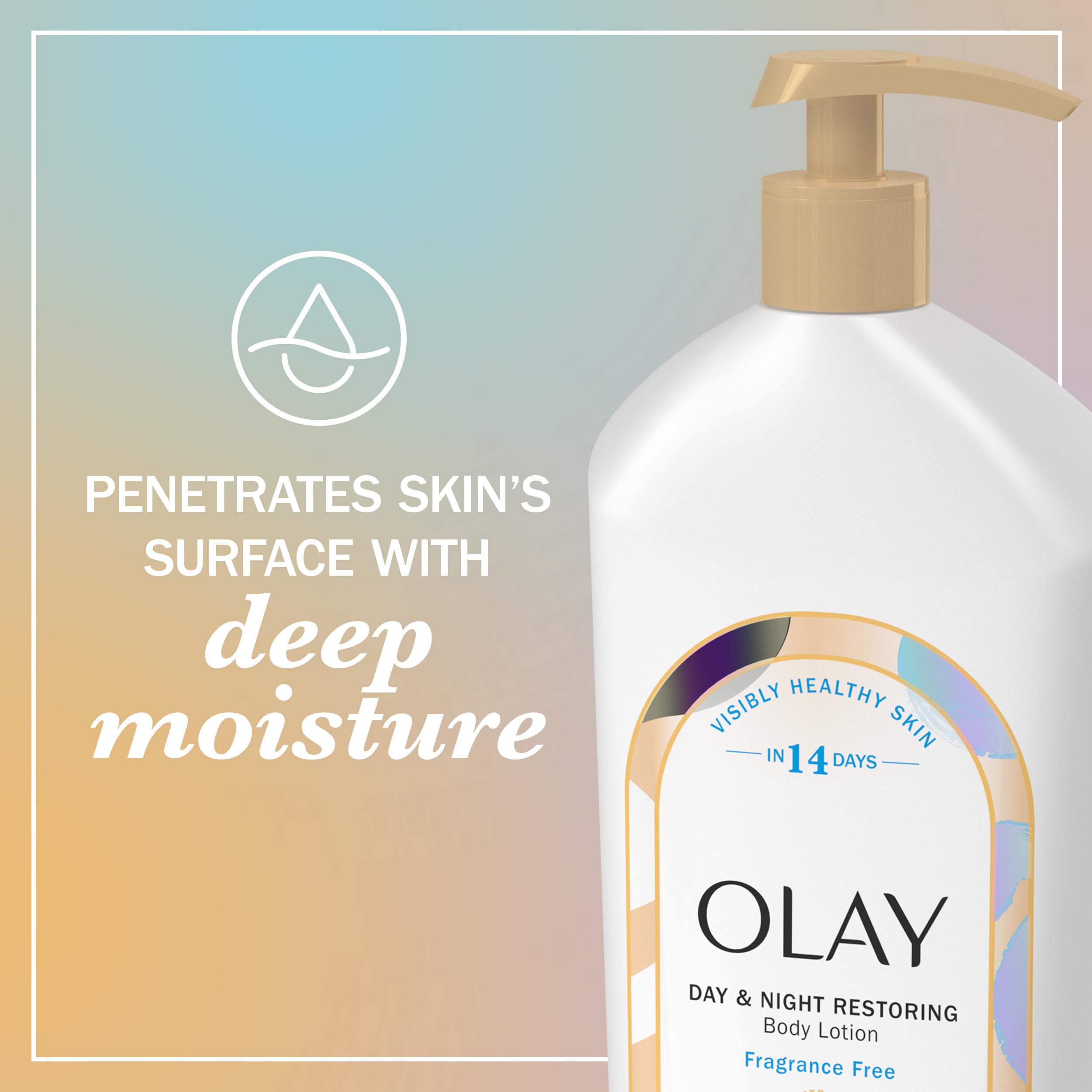 Olay bottle beside bedside sink, illustrating night-time hydration benefit