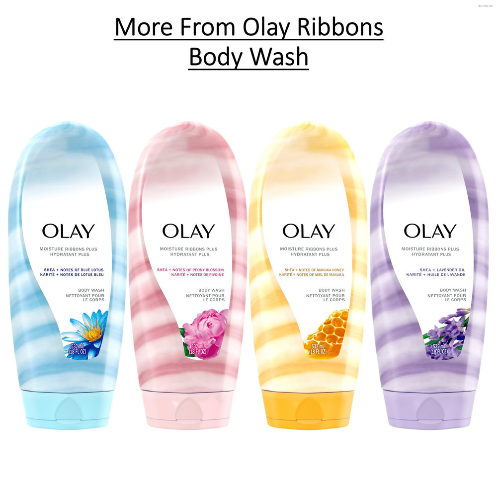 Olay pack of four bottles arranged highlighting value and supply