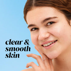Olay toner pouring on hand to show lightweight texture and absorbency