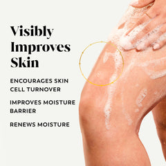 Olay label closeup highlighting collagen peptide serum complex benefits