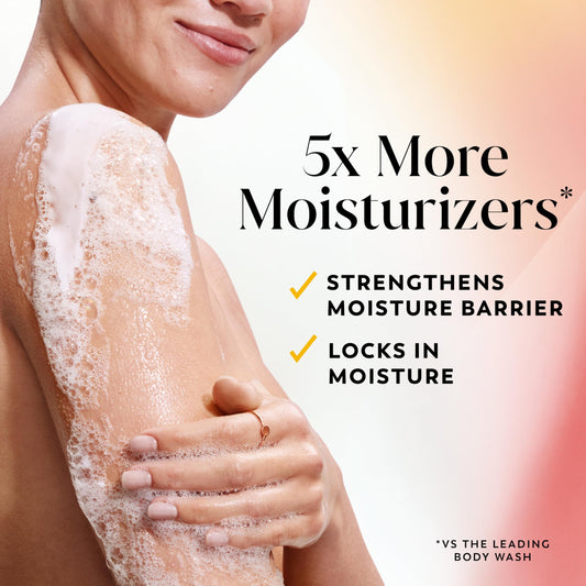 Olay pump closeup highlighting easy dispensing and convenience